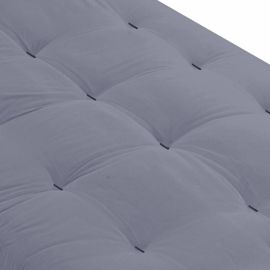 Matelas futon coeur latex ferme 13cm gris 90x190