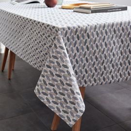 Nappe En Coton Enduit Acrylique Ficelle 160x200 Cm