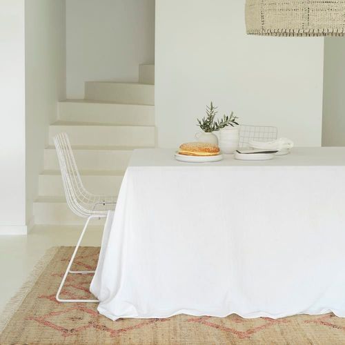Serviette De Table Gaze De Coton Blanc 45x45 Cm
