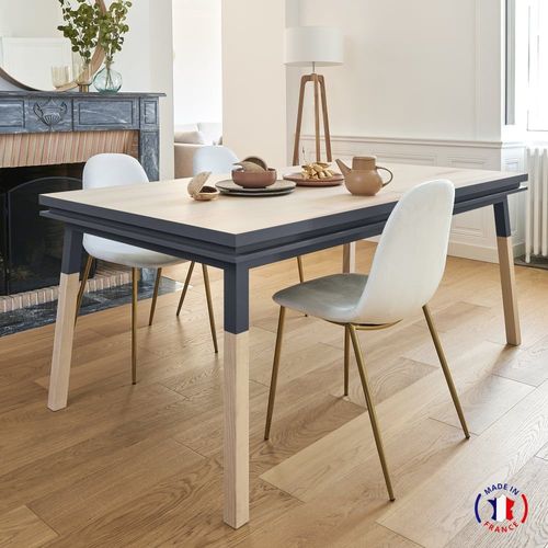 Table Repas Rectangulaire 140x90 Cm Sans Rallonge, 100% Frêne Massif