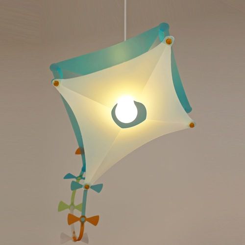 Suspension Enfants Cerf-Volant Bleu 18cm