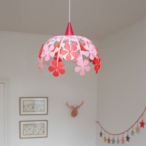 Suspension Enfants Bouquet De Fleurs Rose 30cm