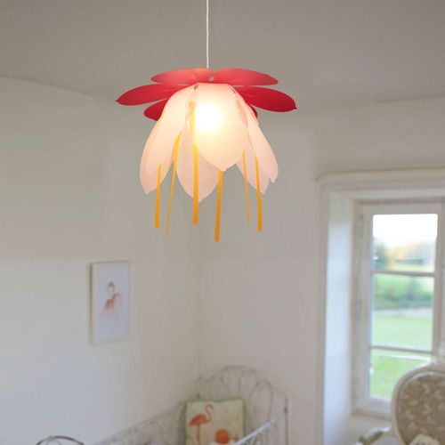 Suspension Enfants Fleur Rose 38cm