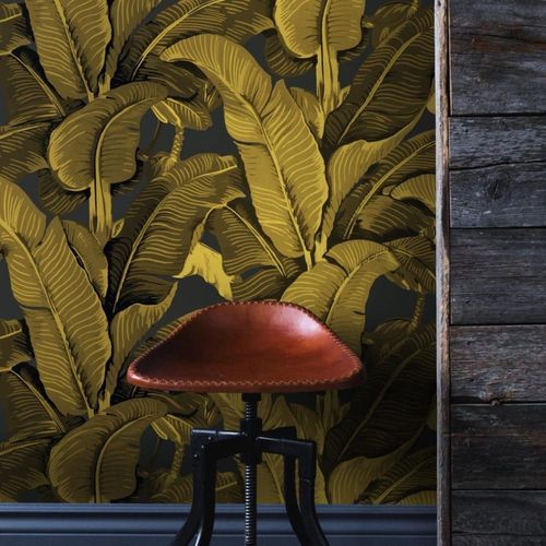 Papier Peint Bananier,papier écologique fin,200x280cm,8 feuilles