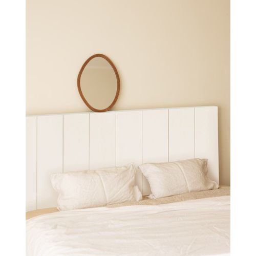 Tête De Lit En Bois De Pin Blanc 160x80cm