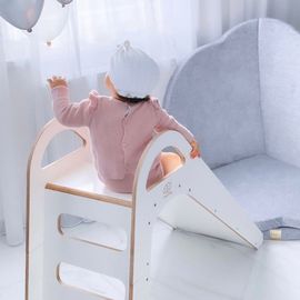 Bois Toboggan Scandi Blanc Pour Enfant