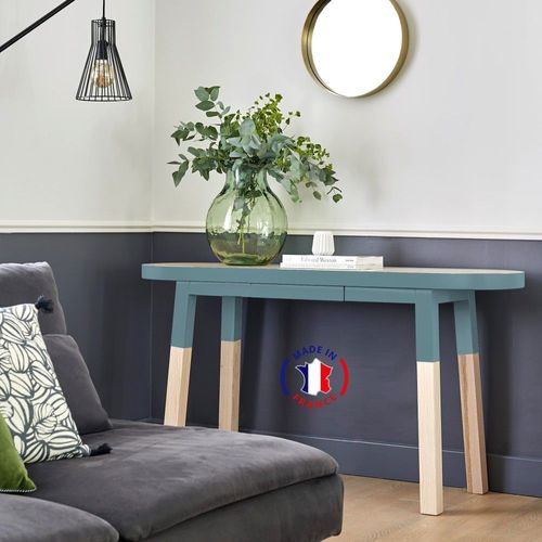 Console Ovale 140 Cm, 100% Frêne Massif