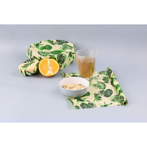 Rouleau De Beewraps Motif Feuilles : 100 Cm X 32 Cm