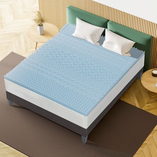 Surmatelas 180x200 cm Mémoire de forme avec gel thermorégulateur