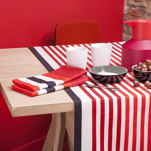Serviette De Table Coton Rouge 50x50 Cm
