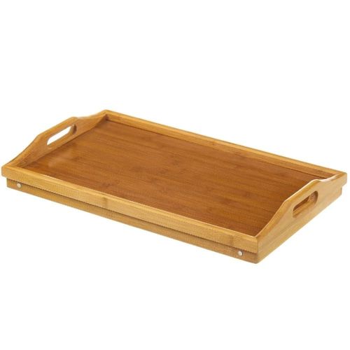 Plateau De Lit Pliable En Bois 50x30cm