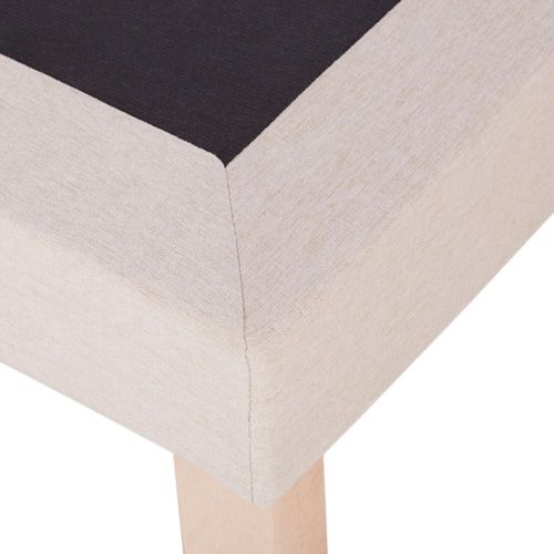 Sommier En Textile Tramé Beige 140x190