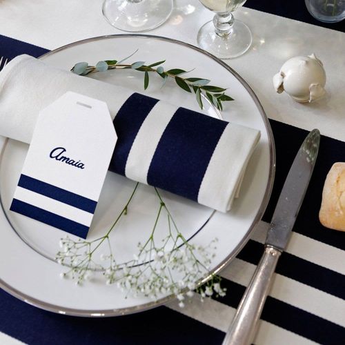 Serviette De Table Coton Bleu 50x50 Cm