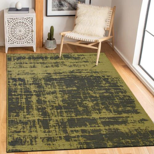 Tapis Abstrait Moderne Jaune 123x180