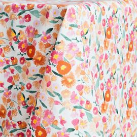 Nappe En Coton Enduit Pvc Blanc 160x250 Cm