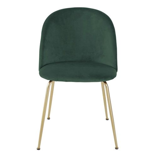 Chaise En Velours Vert Forêt