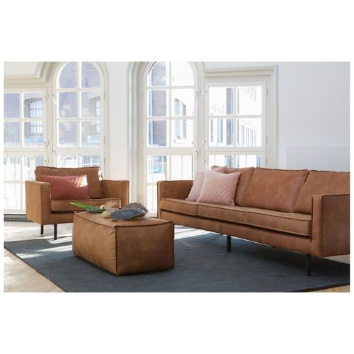 Fauteuil En Éco Cuir Marron Cognac