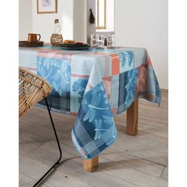 Nappe En Coton Enduit Pvc Corail 160x200 Cm