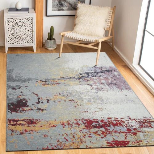 Tapis Intérieur Extérieur Vintage Gris Multicolore 200x290