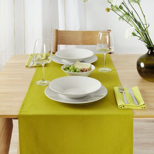 Chemin De Table 100% Lin Pistache
