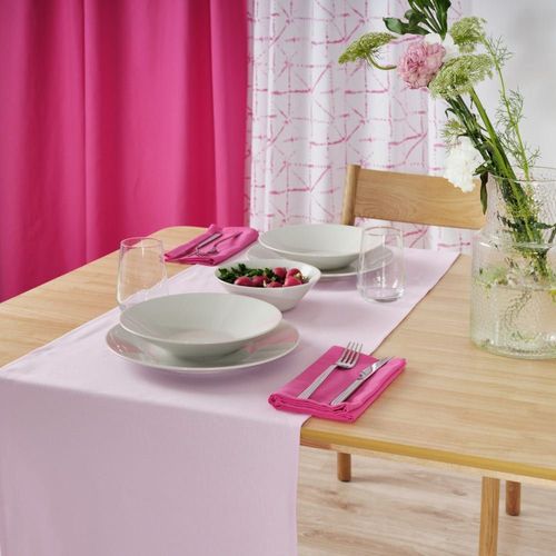 Chemin De Table 100% Lin Rose