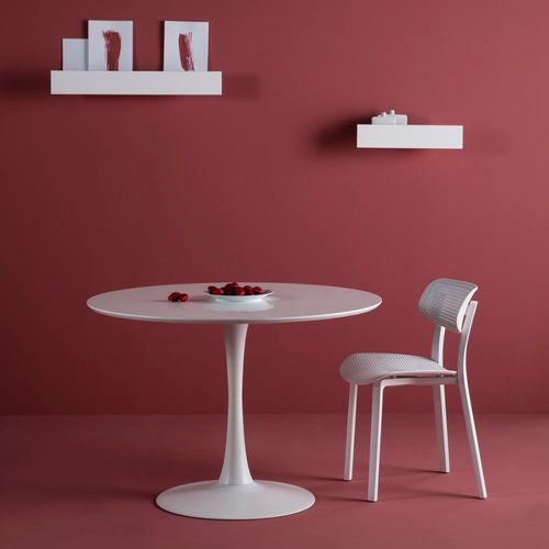 Table Ronde L110 Cm - Blanc
