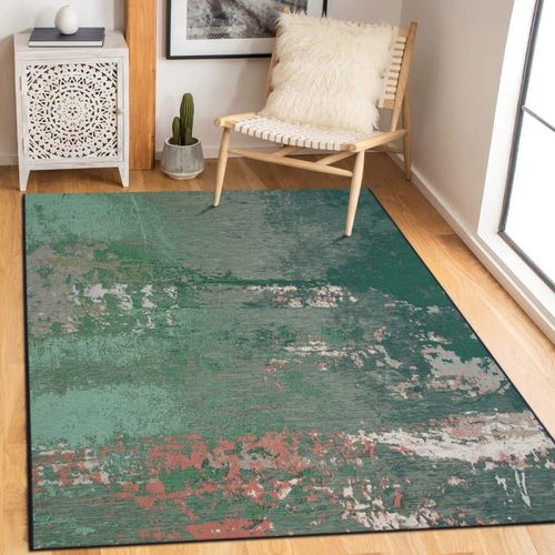 Tapis Intérieur Extérieur Vintage Vert Multicolore 123x180