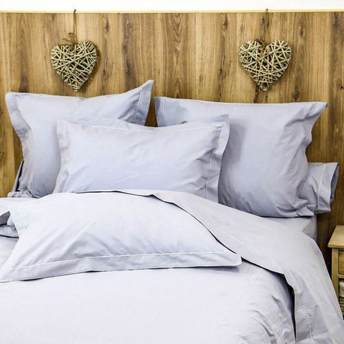 Drap Housse Uni 200 Fils En De Coton Gris 200x200 Cm