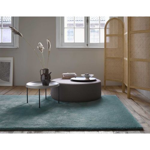 Tapis Poils Longs Tufté Vert De Gris 130x190