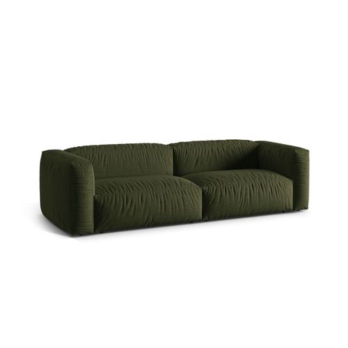 Canapé Modulaire 3 Places En Tissu Structurel Vert