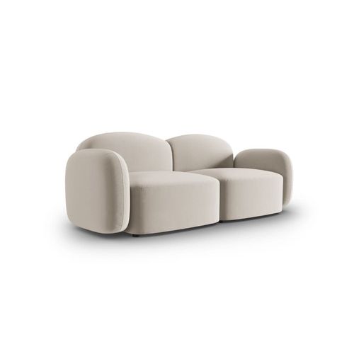 Canapé 2 Places En Velours Beige