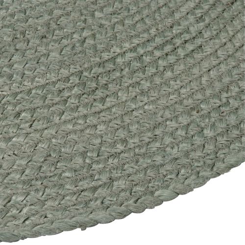 Tapis Rond En Jute Tressée Bleu D120