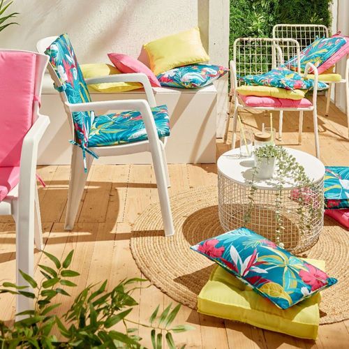 Coussin De Sol Extérieur Carré Imprimé 43x43cm