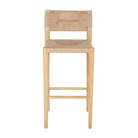Chaise De Bar En Bois De Manguier Et Sisal H76