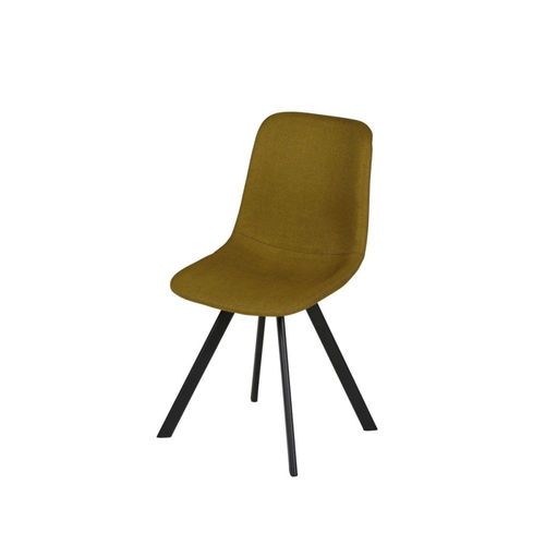 Chaise En Tissu Jaune Carl