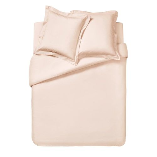 Drap Housse Uni En Percale De Coton Rose 140x190