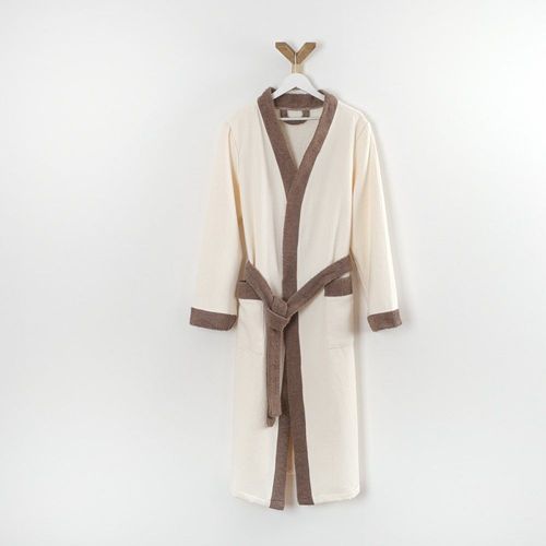 Peignoir Mixte Coton 57 Fils Double Face Nid D'éponge Suave