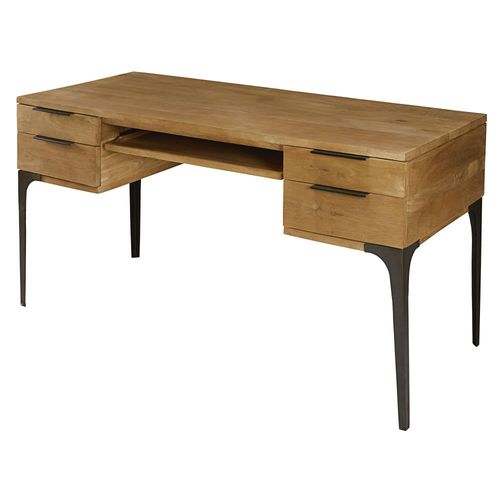 Bureau 4 Tiroirs En Manguier Et Acacia