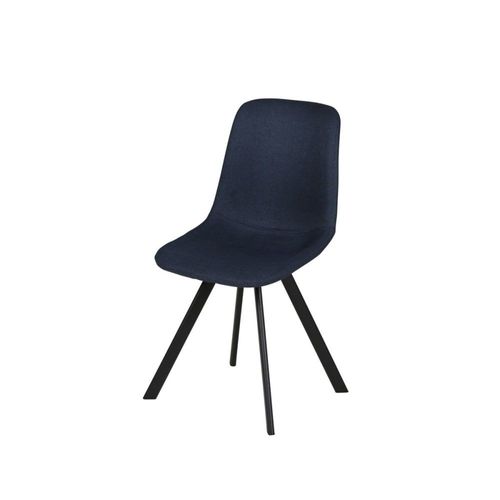 Chaise En Tissu Bleu Carl