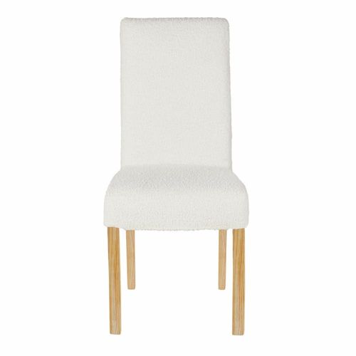 Housse De Chaise À Bouclettes Blanches, Compatible Chaise Margaux