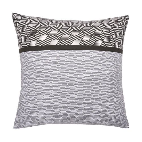 Taie D'oreiller Imprimée En Bambou Blanc Et Noir 63x63