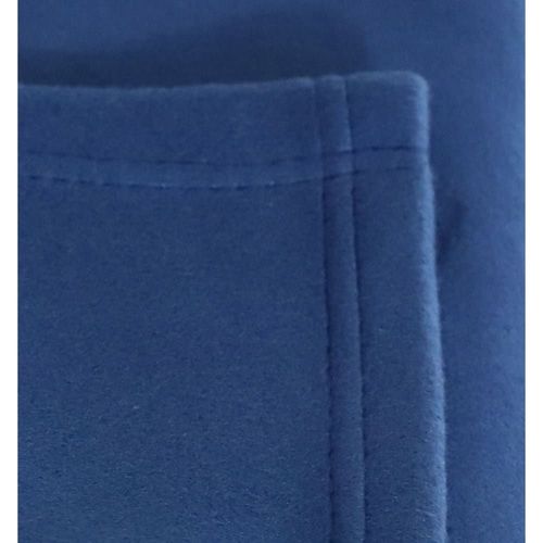 Couverture Plaid Polaire 320gr En Polyester Bleu Marine 240x260 Cm