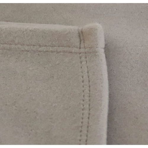 Couverture Plaid Polaire 320gr En Polyester Taupe 180x220 Cm