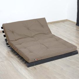 Matelas futon latex taupe 160x200