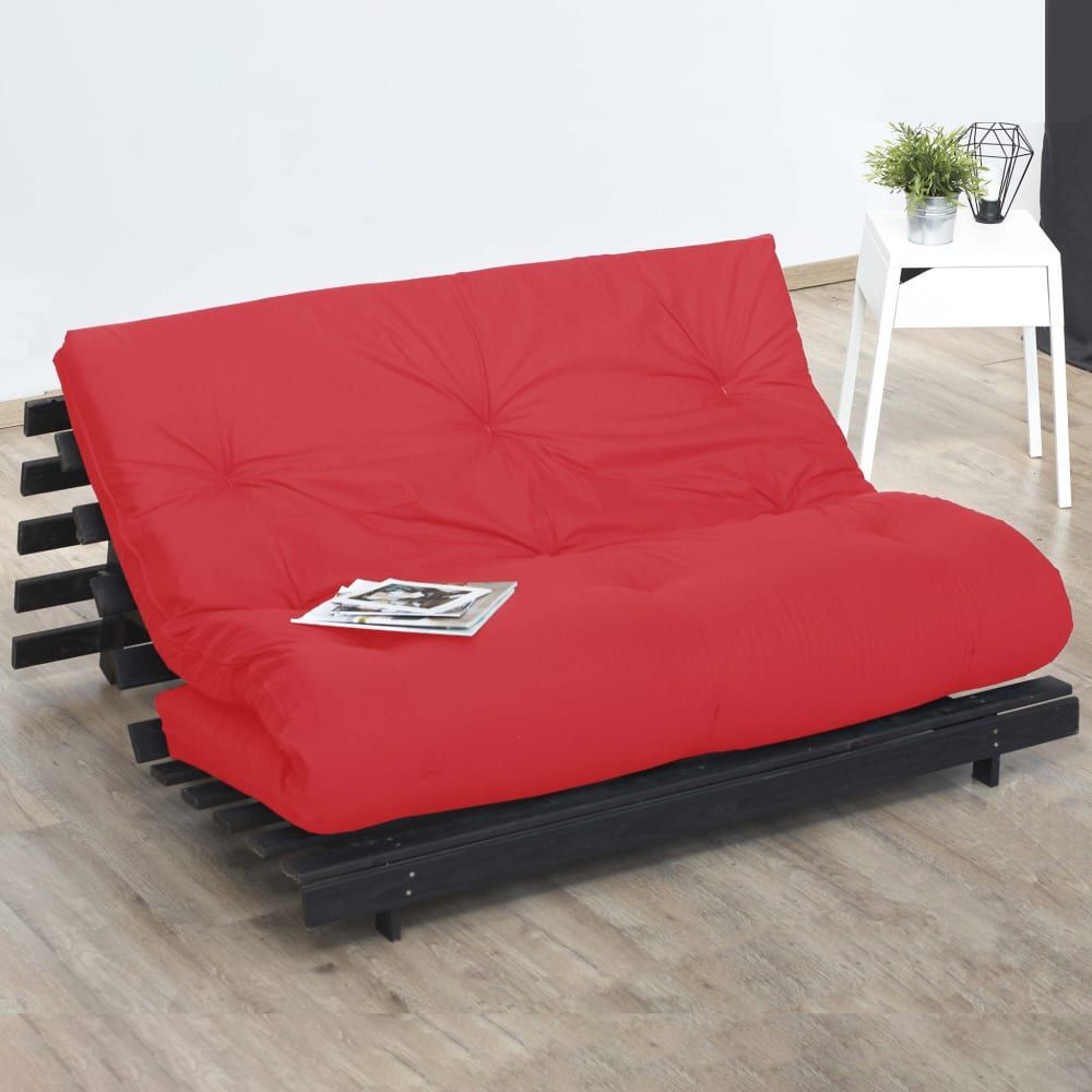 Matelas futon latex rouge 140x190