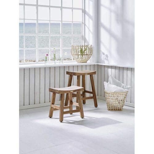 Tabouret De Bar En Teck 68cm