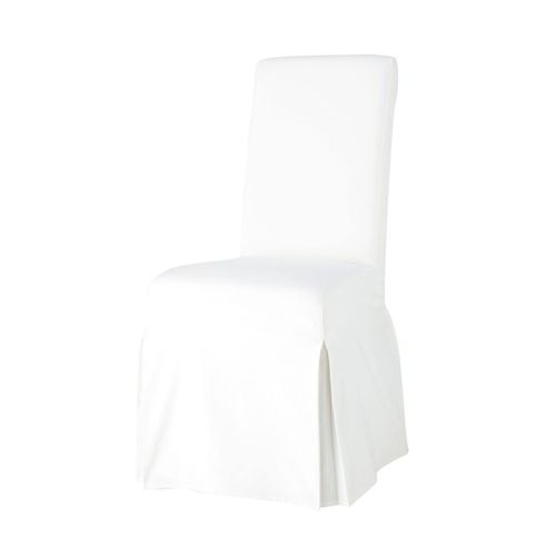 Housse De Chaise En Coton Ivoire, Compatible Chaise Margaux