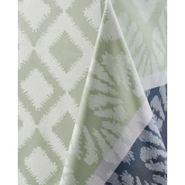 Nappe Jacquard Enduit Acrylique Celadon 160x250 Cm