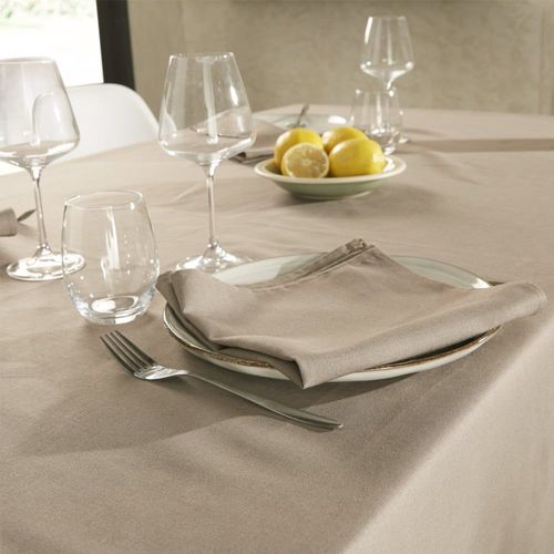 Serviette De Table Unie En Polylin, Poivre 45 X 45
