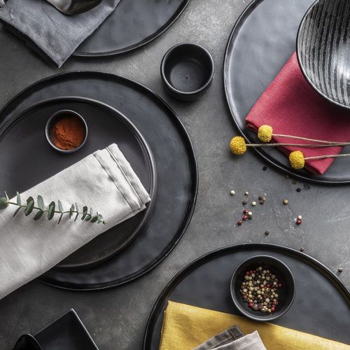 Serviette De Table Unie En Polylin, Meringue 45 X 45